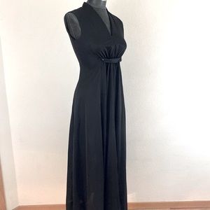 70’s Vintage Black Slip Dress